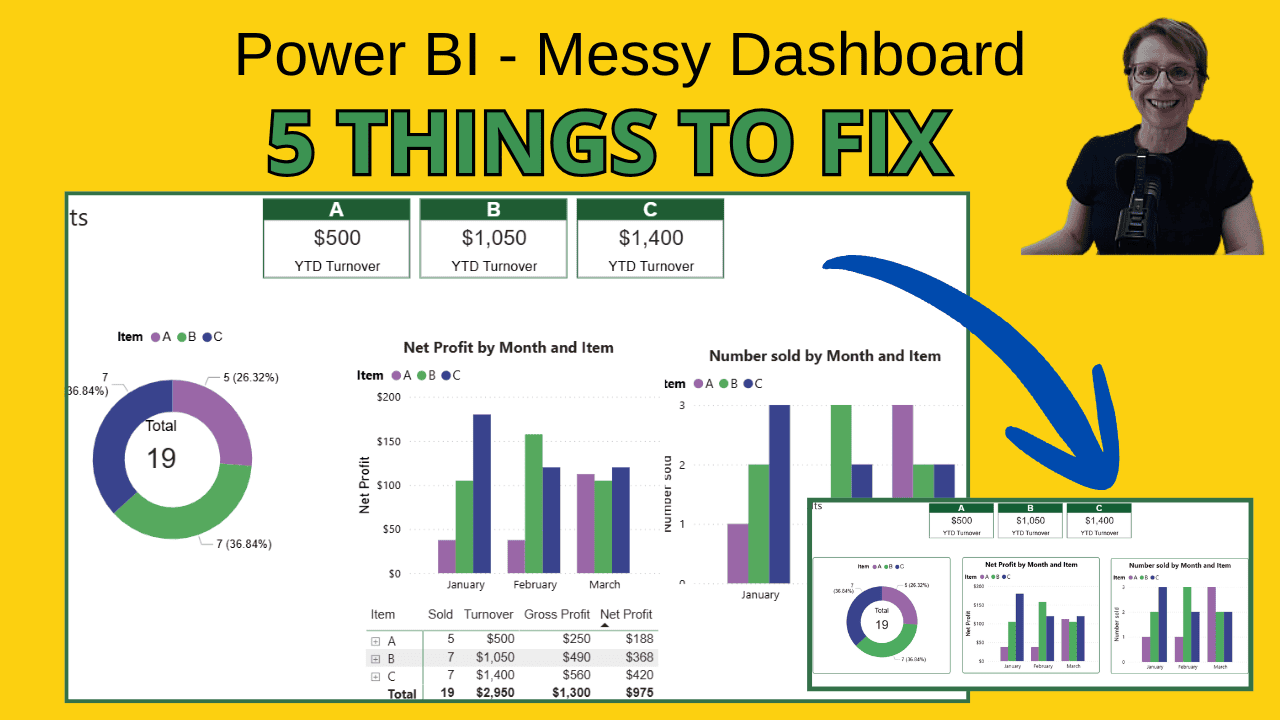 Power BI – messy dashboard