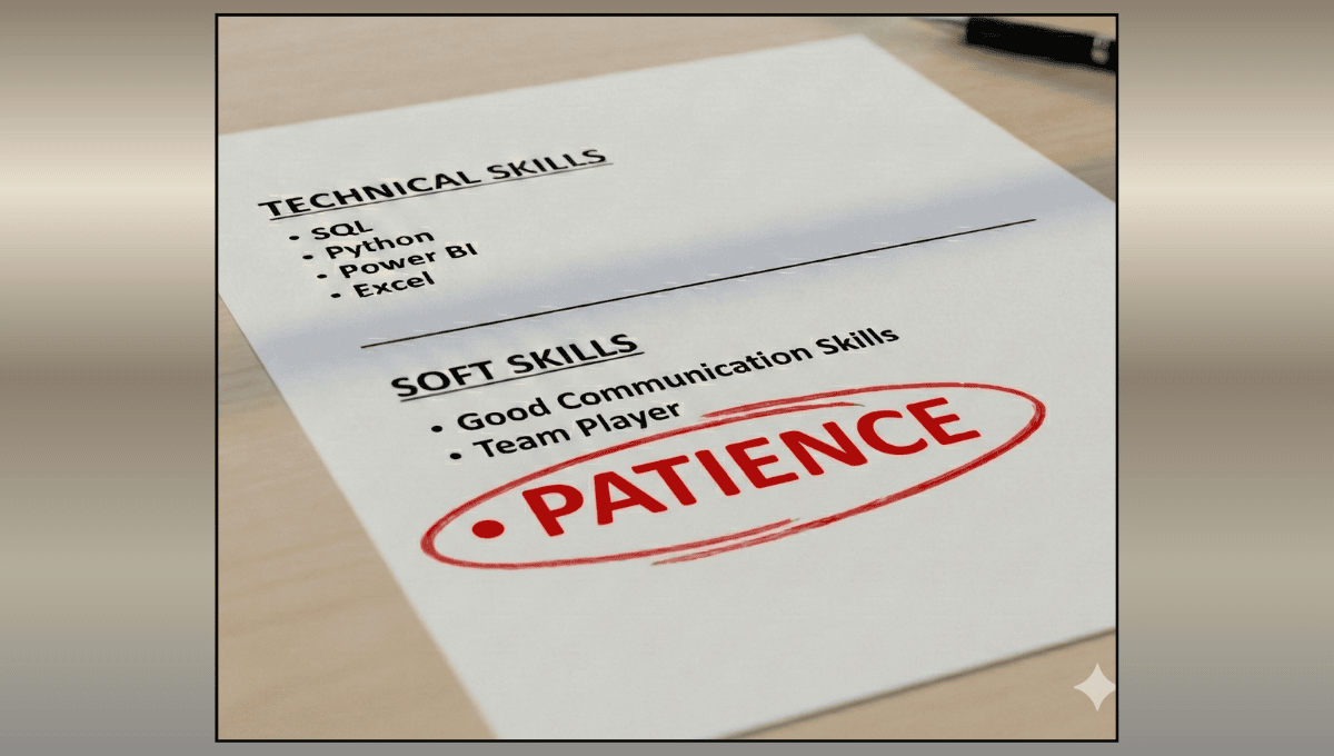 Why Patience Belongs on a Data Analyst Job Description